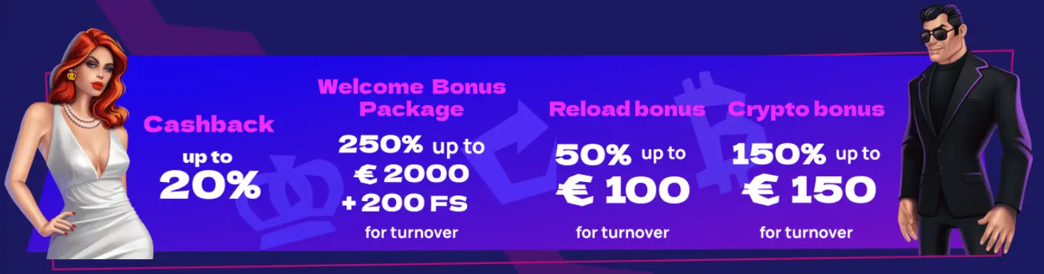 Royspins bonuses